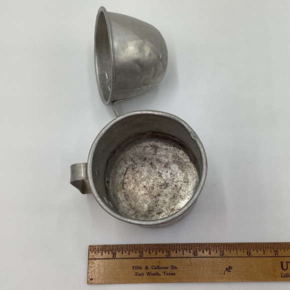 Vintage Aluminum Measuring‎ Cup Set Kitchenware Baking Tool - Picture 8 of 8